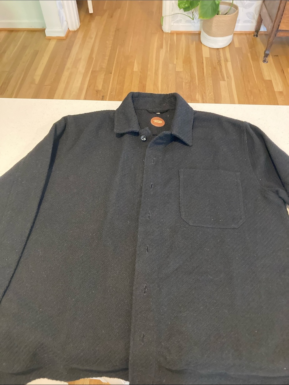 Men's Black Lightweight Shirt Jacket